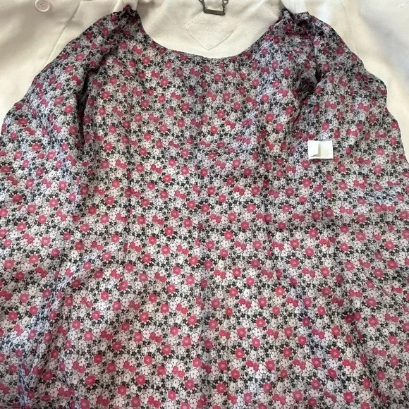 Joujou Women's Pea Coat Double Breasted, White Vintage,Tapered,Size Small - Picture 8 of 10